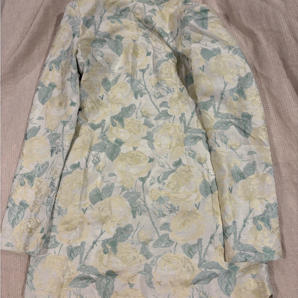 NWT! Yllw the label floral jacquard mini dress!
